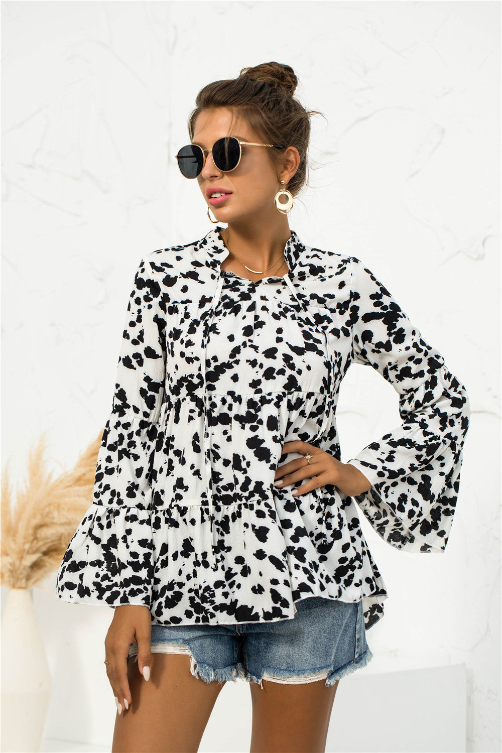 Animal Print Light Blouse