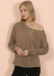 Lux Boatneck Long Sleeve Top