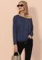 Lux Boatneck Long Sleeve Top