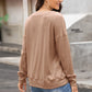 Button Up Lux Long Sleeve Top