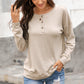 Button Up Lux Long Sleeve Top