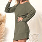 Waffle Knit Boatneck Fall Dress