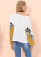 Waffle Knit Cheetah Print Long Sleeve Top