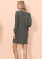 Lounge Button Tunic Dress