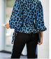 Bold Leopard Print Wrap Blouse