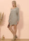 Plunge Neck Sweater Dress