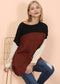 Multicolor Drop Shoulder Sweater