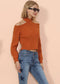 Turtleneck Cold Shoulder Sweater