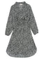 Floral Tie Waist Shirt Dress