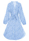 Floral Tie Waist Shirt Dress