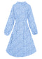 Floral Tie Waist Shirt Dress