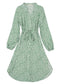 Floral Tie Waist Shirt Dress
