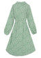 Floral Tie Waist Shirt Dress