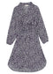 Floral Tie Waist Shirt Dress