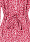 Floral Tie Waist Shirt Dress