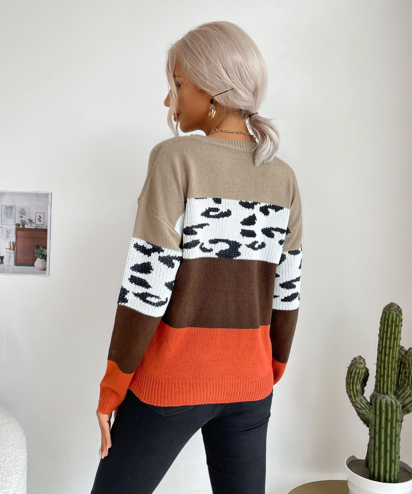 Color Block Fall Sweater