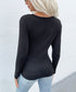 Two Tone Surplice Neck Sweater