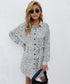 Spotted Button Down Polo Dress