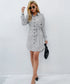 Spotted Button Down Polo Dress