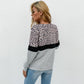 V Neck Color Block Sweater