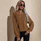 Contrast Stitch Waffle Knit Sweater