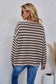 Round Neck Striped Knit Sweater