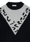 Two Tone Cheetah Light Sweater