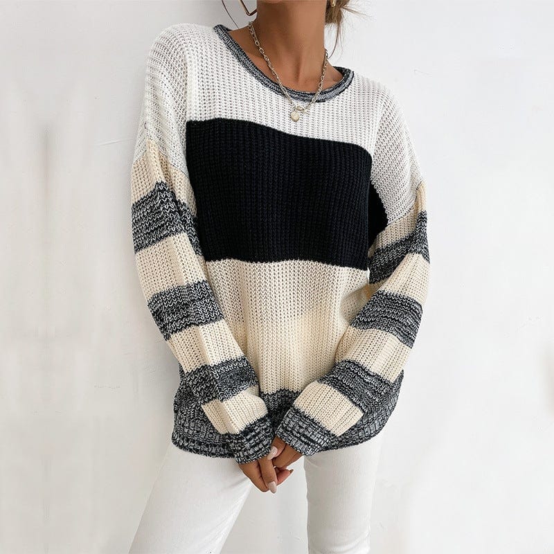 Striped Drop Shoulder Sweater