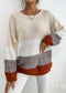 Striped Color Block Knit Sweater