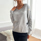 Drop Shoulder Star Print Sweater