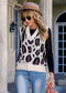 Leopard Print Sweater Vest