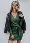 Wrap Bodycon Sweater Dress