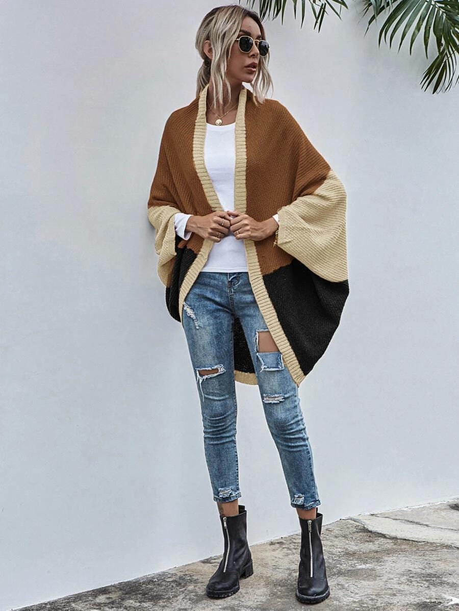 Batwing Oversized Knit Cardigan