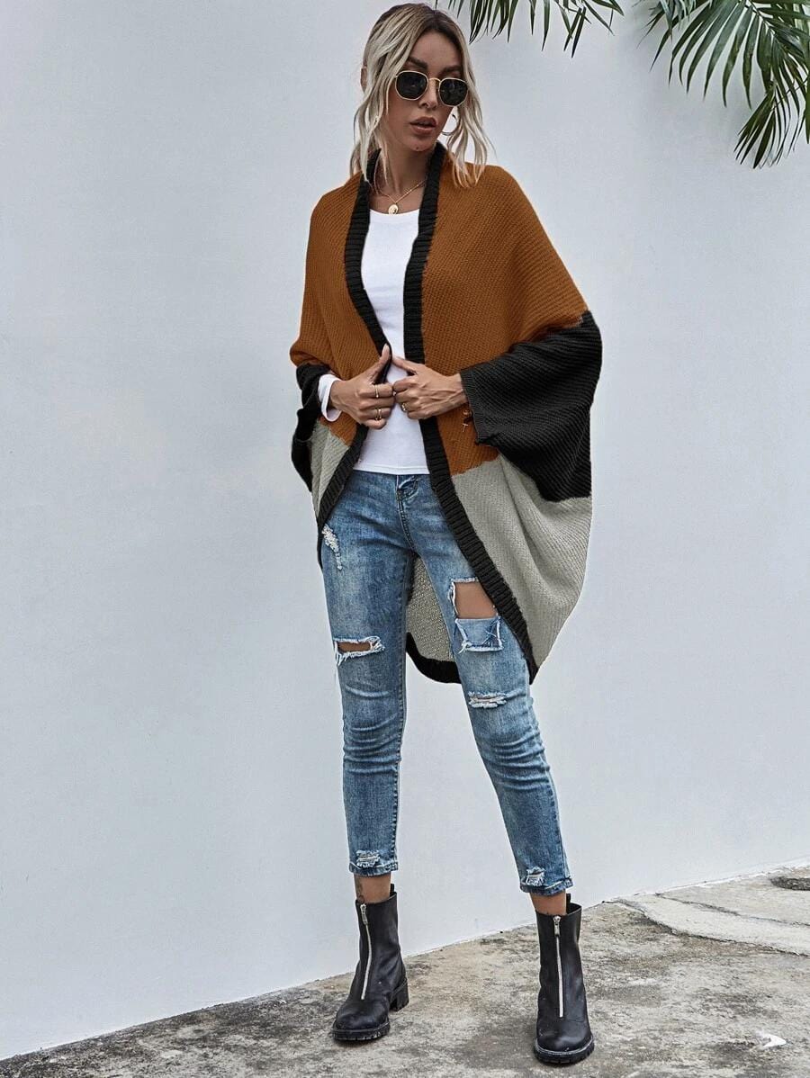 Batwing Oversized Knit Cardigan