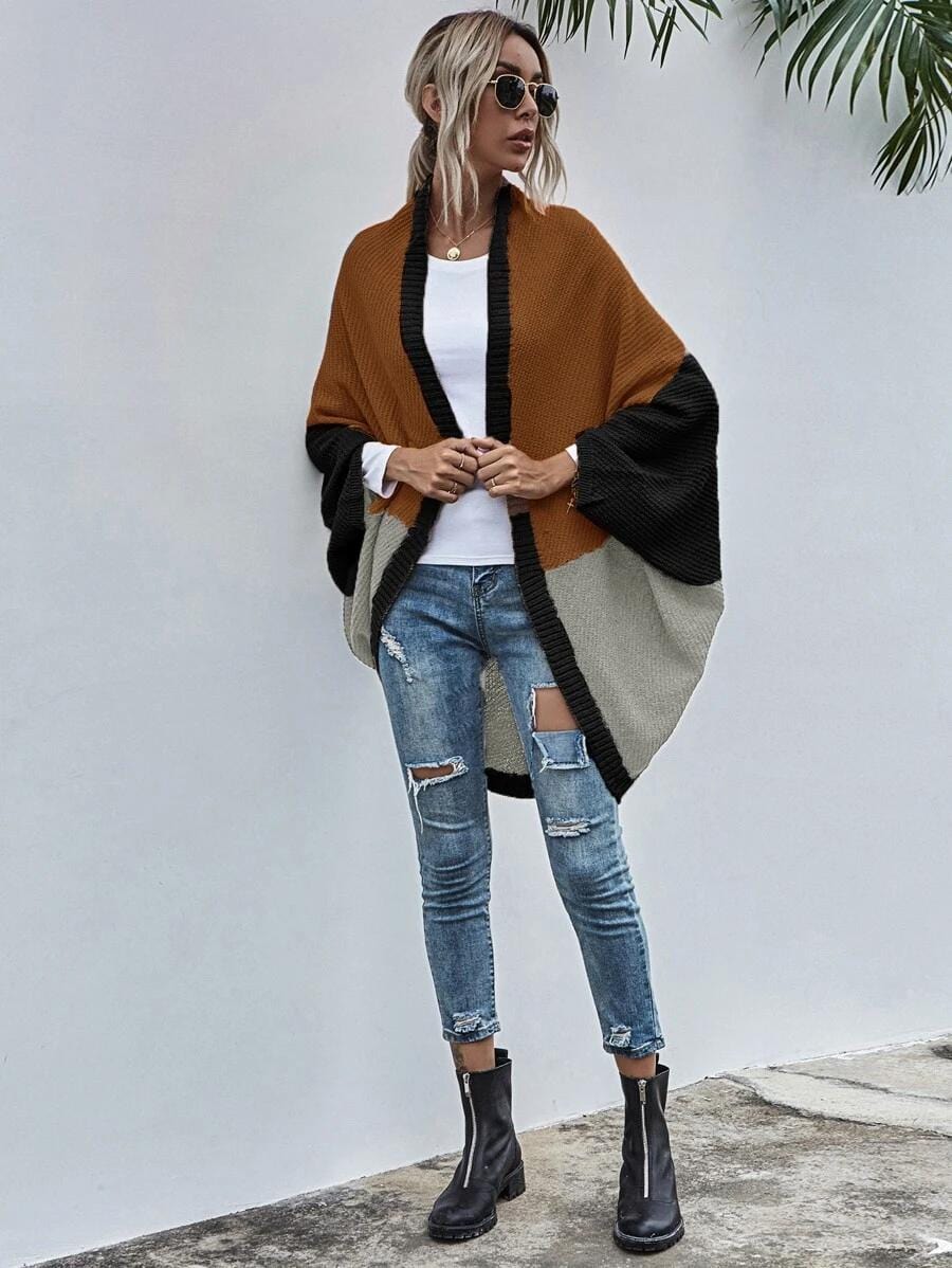 Batwing Oversized Knit Cardigan