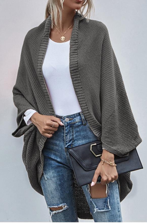 Batwing Oversized Knit Cardigan