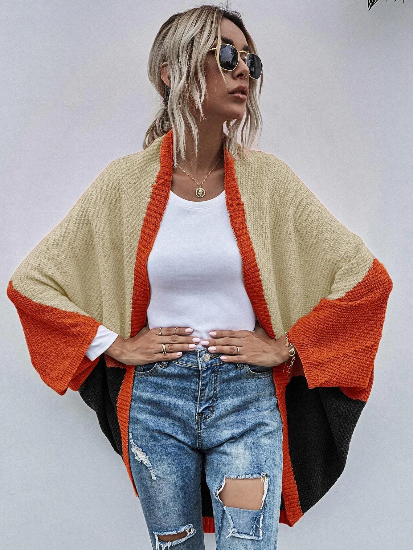 Batwing Oversized Knit Cardigan