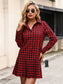 Buffalo Plaid Pleated Dress