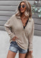 Ribbed Knit Drop Shoulder Sweater