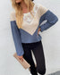 Lace Detail Waffle Knit Sweater