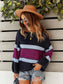 Boat Neck Striped Sweater