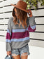 Boat Neck Striped Sweater