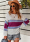 Boat Neck Striped Sweater