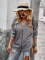 V Neck Contrast Button Sweater