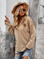 V Neck Contrast Button Sweater