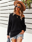 One Shoulder Textured Knit Sweater