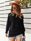 One Shoulder Textured Knit Sweater