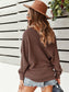 One Shoulder Textured Knit Sweater