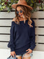 One Shoulder Textured Knit Sweater