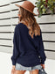 One Shoulder Textured Knit Sweater